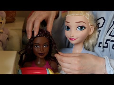 ASMR ♡ Second Hand Styling Head Dolls Inspection | Whisper