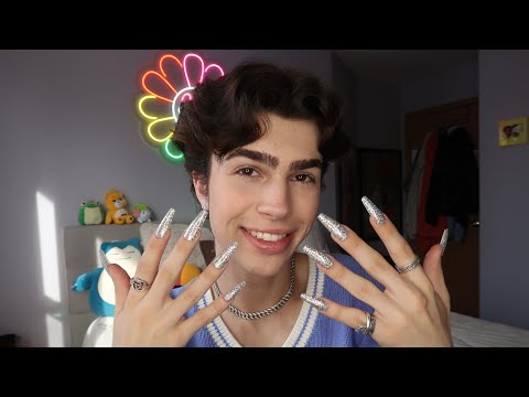 ASMR- Acrylic Nail Tapping! (Whisper Ramble,Triggers) 💎