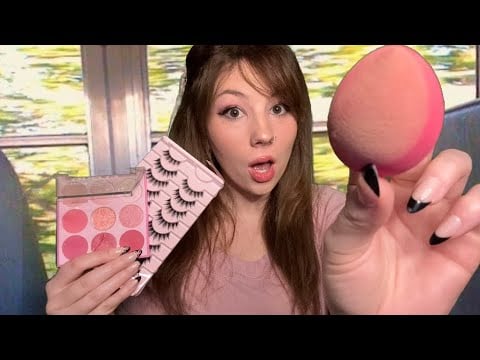 ASMR ♡Soft Girl♡ Does Your Makeup On The School Bus 🦢₊✧