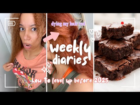 how to ACTUALLY level up before 2025 (3 TIPS)✨plus dying my hair RED at home ♥️🐻