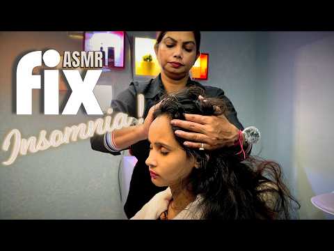 Fix Your Insomnia Instantly || Deep Relaxing Head Massage ASMR Hair Scratching By Indian Masseuse