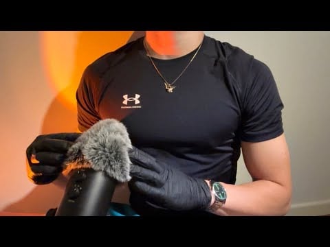 ASMR Giving You a Gentle Ear Massage | Latex Gloves & Fluffy Mic Brushing