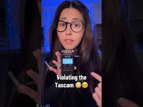ASMR violating the tascam (I think I broke it lol) #asmr
