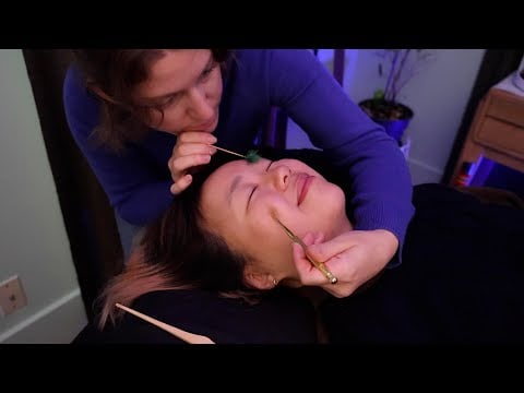 [ASMR] Meridian Tracing along Facial Nerve Lines for the Best Sleep Ever