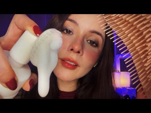 Vou cuidar de você por completo: olhos, pele e cabelo 😴 | ASMR