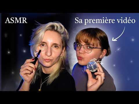 Je fais découvrir l'ASMR à mon amie 💚 (jamais écouté et fait ❌ )