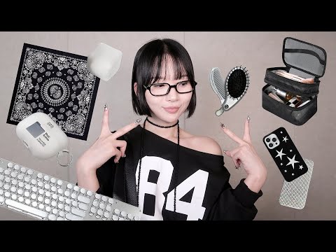 ASMR | 테무 아이템 23가지 소개하고 탭핑하기 ⛓️🖤 (1시간)