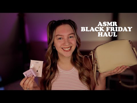 ASMR Black Friday Haul! Whispering & Tapping