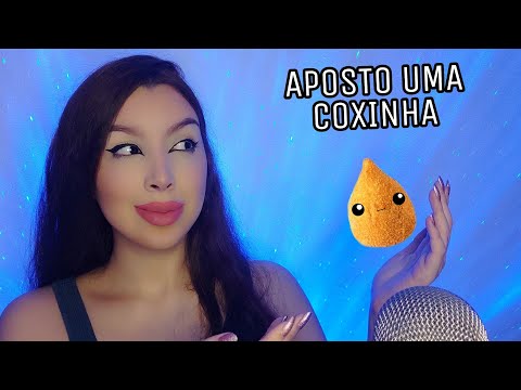 ASMR APOSTO UMA COXINHA QUE VOCÊ DORME NESSE VÍDEO/MÃO NA TELA E SONS DE BOCA INTENSOS