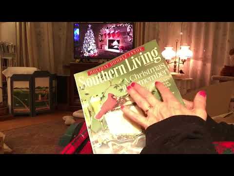 Asmr (no ads) - Cozy Christmas magazine page turning, whispered comments 🌲 ⭐️