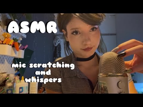 𑣲ASMR || mic scratching and whispers 🎤