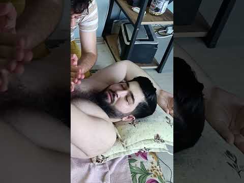 The most relaxing techniques for the chest, arms, and abdomen. #satisfying #relaxing #asmr #shorts