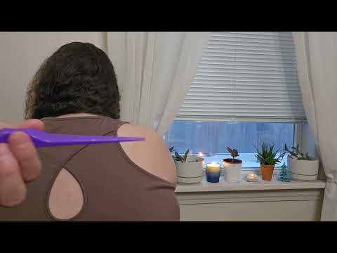 💗 ASMR Back Attention w/ Back Tracing and Brushing (No Talking) 💗