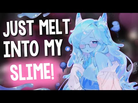 Slime Girl Finds Out You're Touch Starved...So She Covers You in her Slime! 🩵 [Tingles | ASMR RP] 
