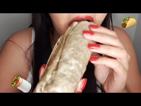 ASMR Comiendo Burrito🌯| Mukbang burrito no talking 🍴