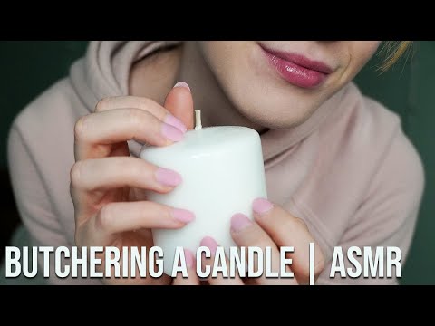 Wax Carving ASMR | Candle Shaving and Tapping Triggers (No Talking)♥