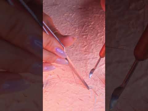 #asmr Satisfying fiber pulling