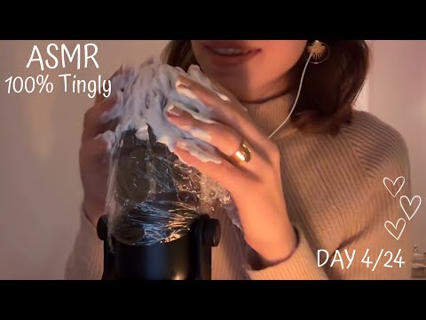 ASMR SHAVING FOAM ON MICROPHONE ♡