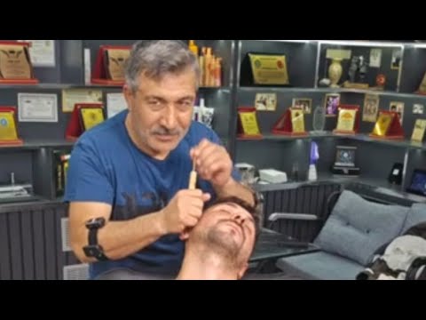 ASMR SKIN CARE AND HEAD MASSAGE WITH BARBER MUNUR ONKAN @EvetAbii