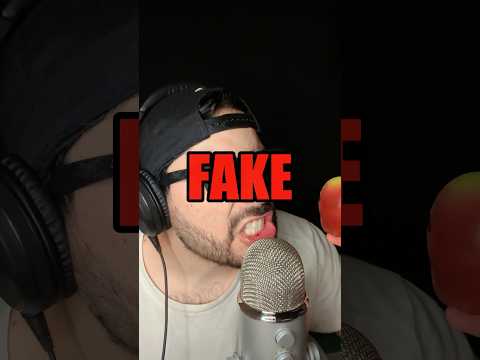 ASMR Fake or Real #asmrtriggers #asmr #asmrmouthsounds #asmrvideos