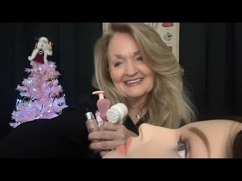 ASMR The Lady at the Crystal Shop Gives You a Rose Quartz Facial 🔮
