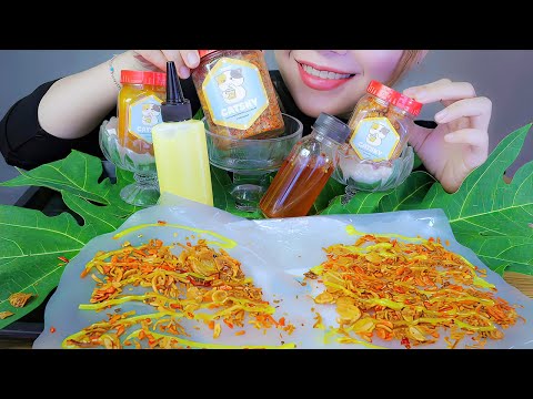 ASMR BÁNH TRÁNG PHƠI SƯƠNG - Dew dried rice paper EATING SOUNDS | LINH-ASMR