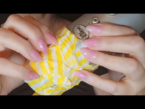 ASMR Beeswax Paper On the Microphone |Scratching and Tapping | No Talking