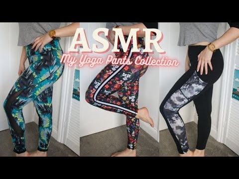 ASMR // My Yoga Pants Collection - Fabric Scratching (No Talking)