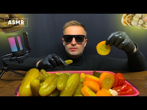 PICKLE CHALLENGE  | CRUNCHY EATING SOUNDS | Andrew ASMR