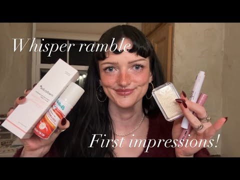 ☆ cozy lofi makeup asmr ☆ trying exciting new products!(lots of tapping)