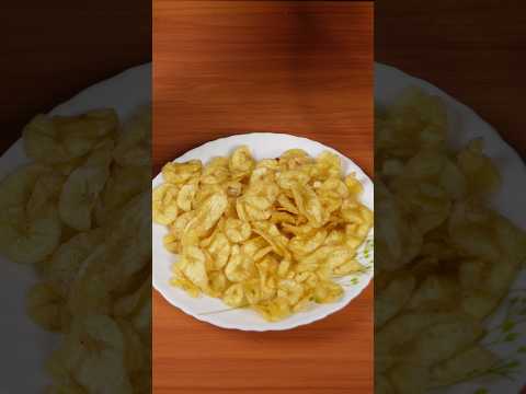 🔥 ASMR Banana Chips | Super Crispy Crunch 🍌 | Satisfying Frying Sounds #shorts #asmr