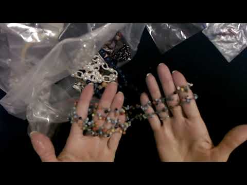 ASMR | Goodwill Jewelry Bag Show & Tell 7-17-2022 (Whisper)