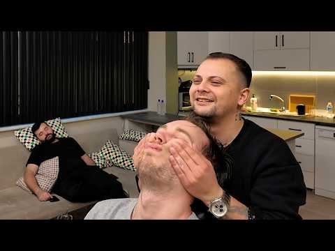 ASMR Head, Face, Scalp, Neck Massage | Easy Sleep On The Barber Chair Massage (asmr sleep massage)