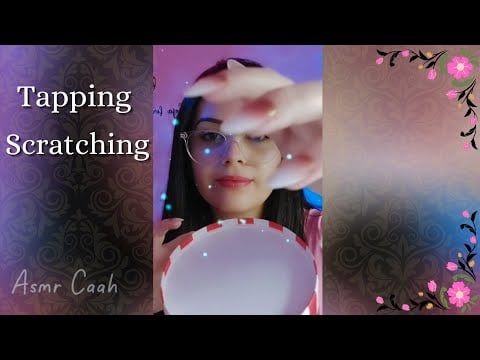 Tapping com Scratching 🍿| asmrcaah