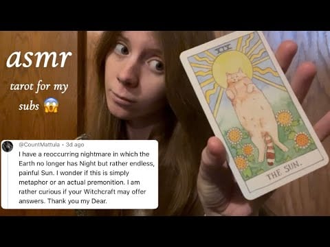 asmr tarot card readings for my subscribers! 👀🌞 (lofi)