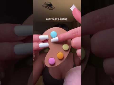 Clicky spit painting #asmr