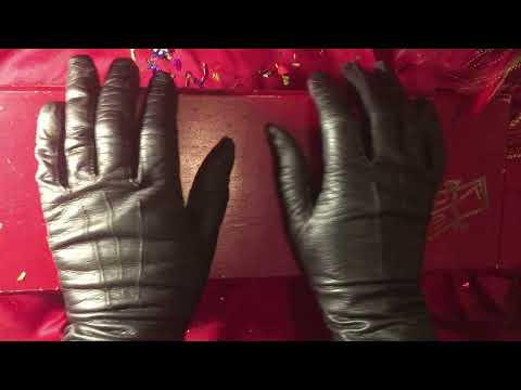GLOVES ✋🤚   LEATHER  & LACE 🤍 OPERA GLOVES 🖤 [[ASMR]]