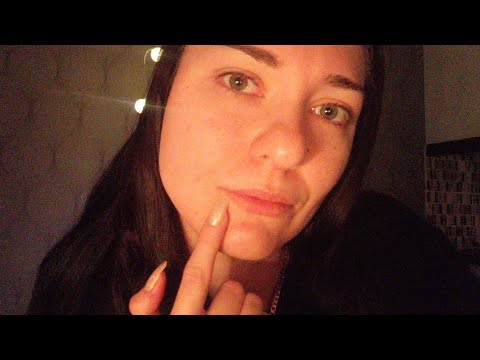ASMR- Face tracing and whisper ramble 💤♥️
