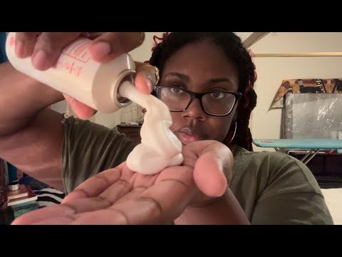 Asmr | Actual Camera Touching Skincare (no talking, fast and aggressive) 