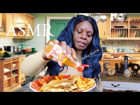 Mukbang ASMR Eating Sounds Ramble 😋