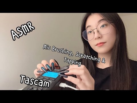 ASMR | Tascam Mic Brushing, Scratching & Tapping