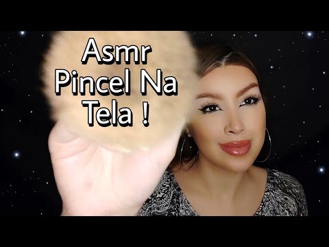 ASMR PINCEL NA TELA/SONS DE BOCA. DURMA INTENSAMENTE 💤