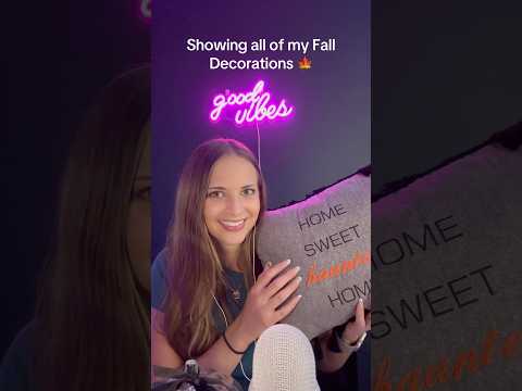 My Fall & Halloween Decorations 🎃🍂 ASMR #shorts