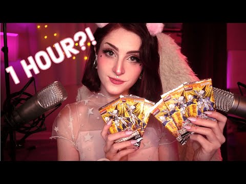 ASMR Card Pack Opening - 1 HOUR of Assorted Tingles