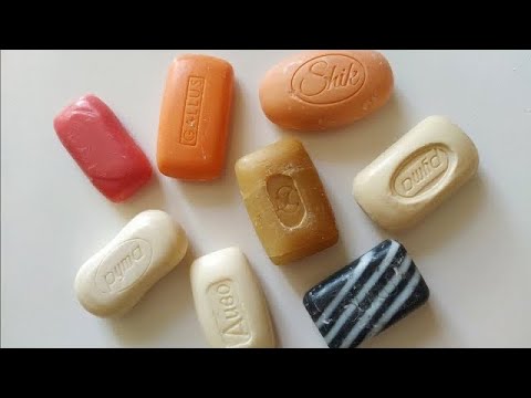 Dry Soap carving ASMR\ relaxing sounds\ No talking. Satisfying ASMR video\ Cutting soap