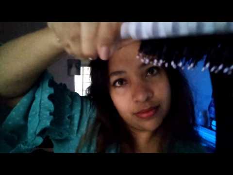 ASMR Cabeleireira Fazendo Escova no seu cabelo, Secador suave com sons reais 🎁💤