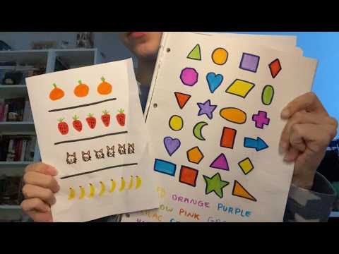 asmr IQ test (with drawings)