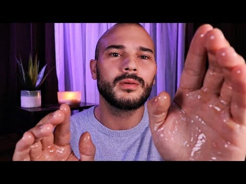 Sleepy ASMR Oil Massage to Relieve Stress | British Male Whispering Voice