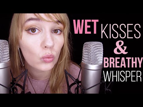 ASMR WET KISSING SOUNDS & REPEATED TRIGGER WORDS (BREATHY WHISPER)