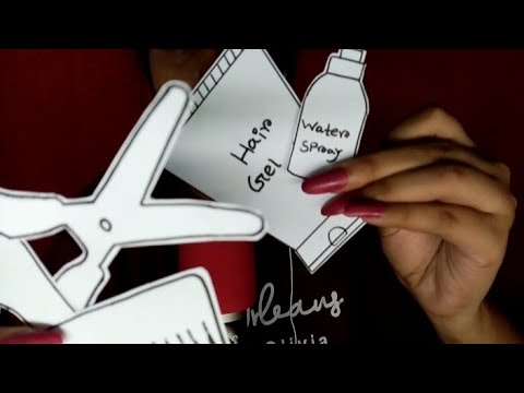 ASMR Doing Your Haircut with Paper Cosmetics